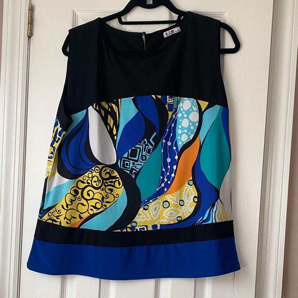 Colorful Abstract Women's Top